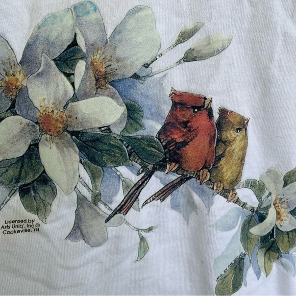 Vintage Gatlinburg Tennessee Nature Birds Tee Shirt Size Adult XL Arts Uniq - Picture 1 of 9